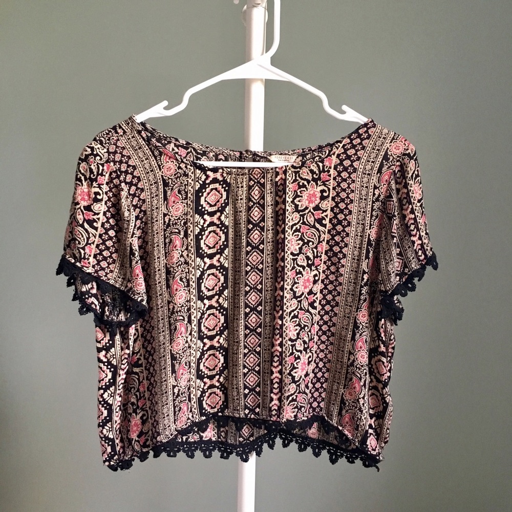 F21 Boho Crop Top