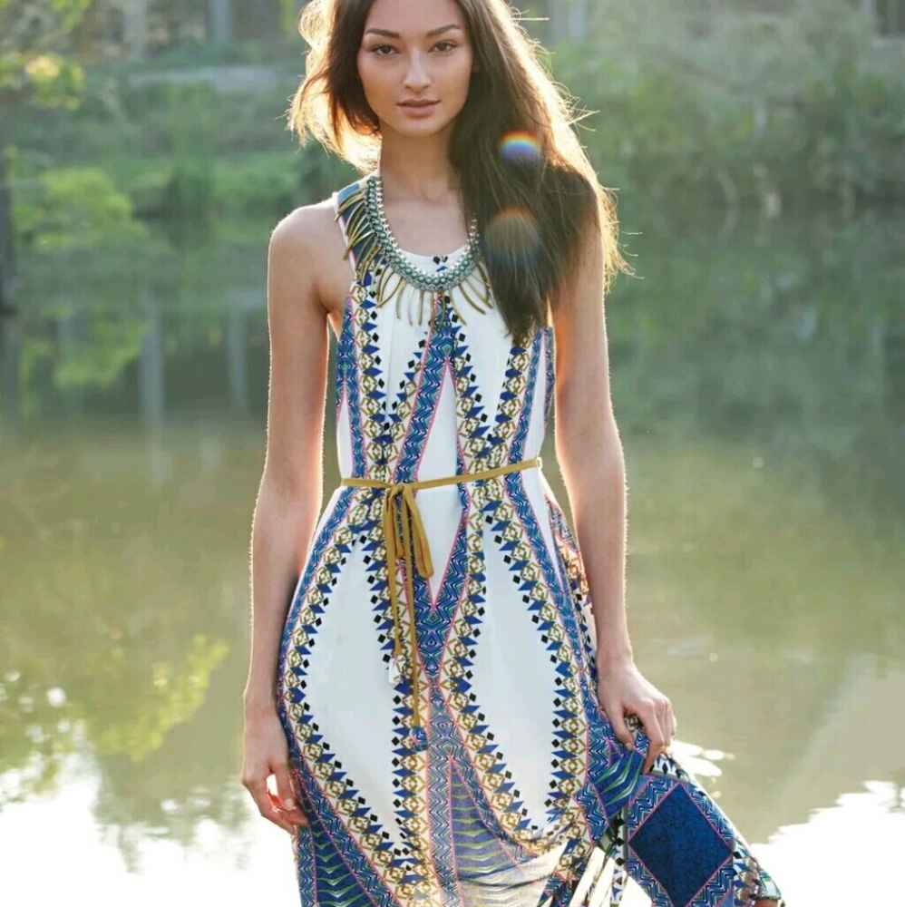 Anthropologie Pakpao maxi dress size 10  *rare*