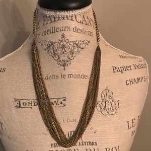 Boheme gold chained necklace