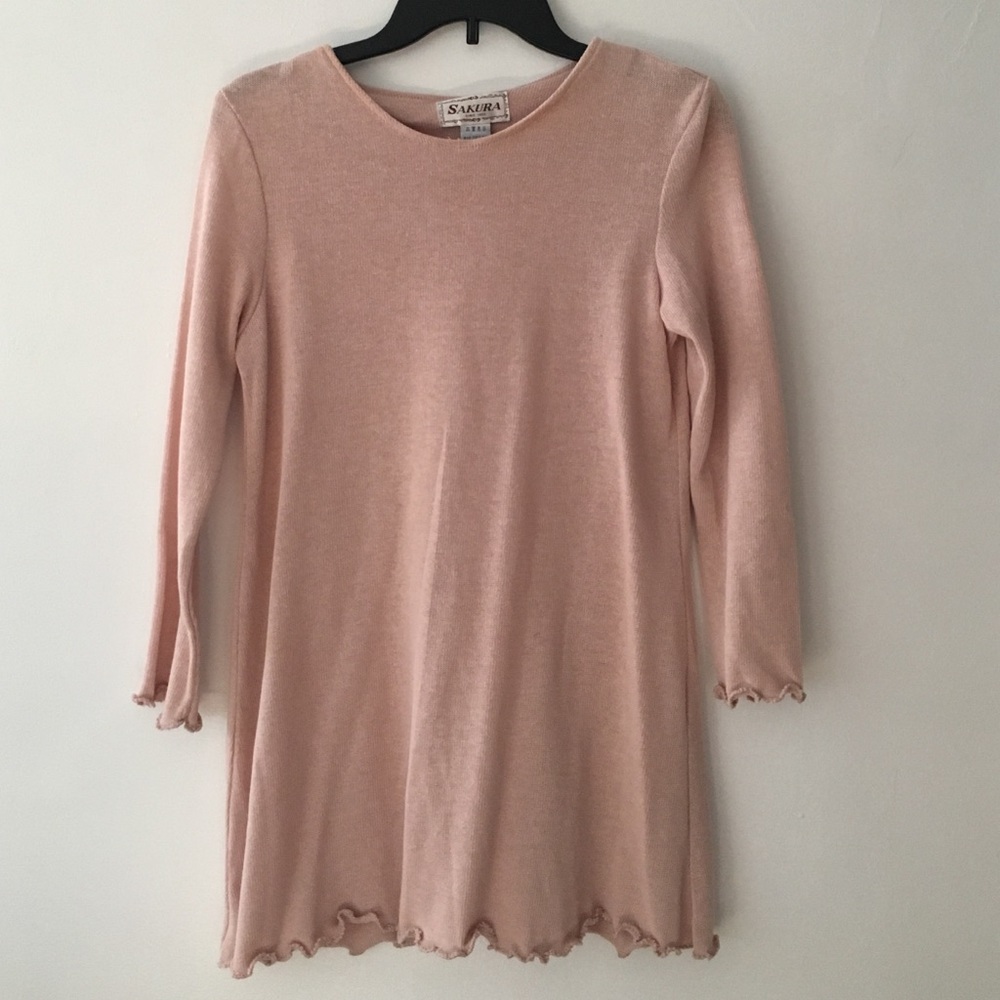 Nude t-shirt dress