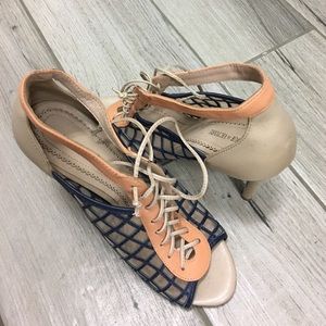 Pour La Victoire Lace Up Mesh Bootie