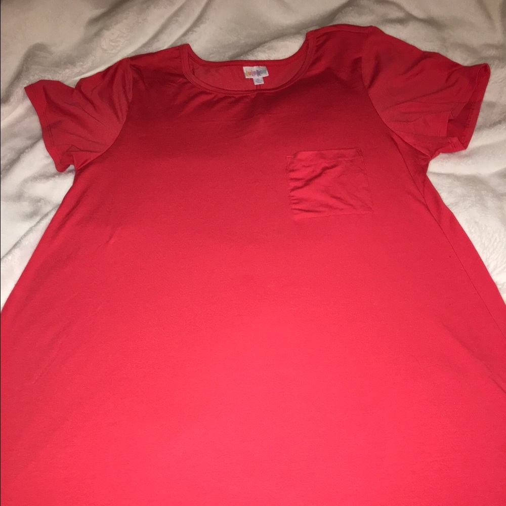 Red Lularoe Carly xl