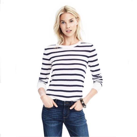 Banana Republic Sweaters - New Banana Republic Merino Wool Stripe Sweater