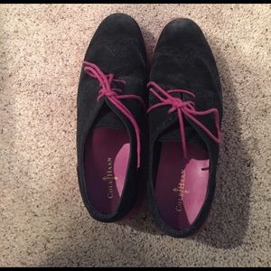 Cole Haan black and pink lunar grands