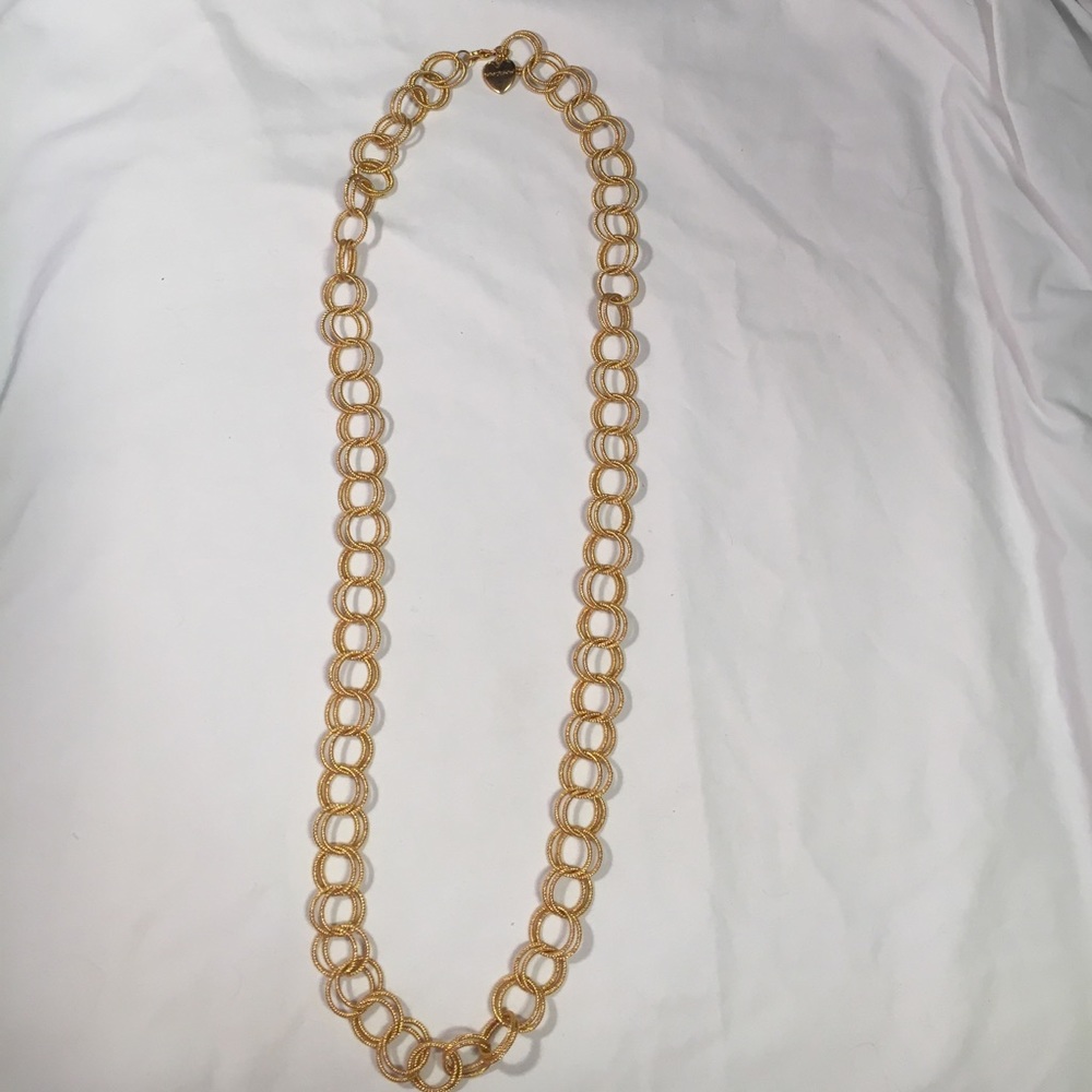 Betsey Johnson gold chain necklace