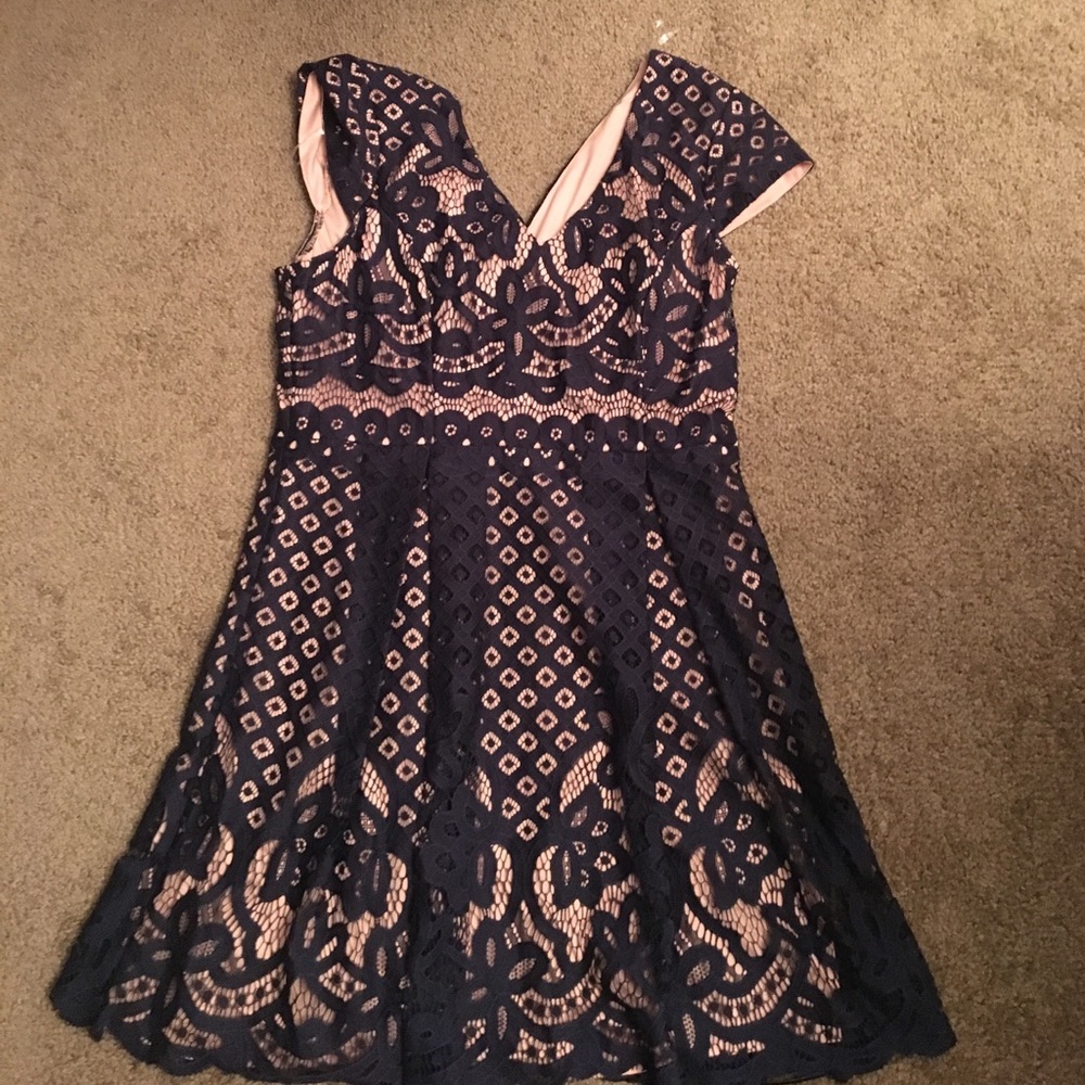 SALE pink and blue Charlotte Russe dress