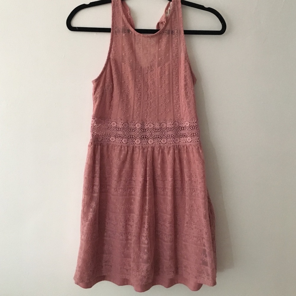 Lace covered dress