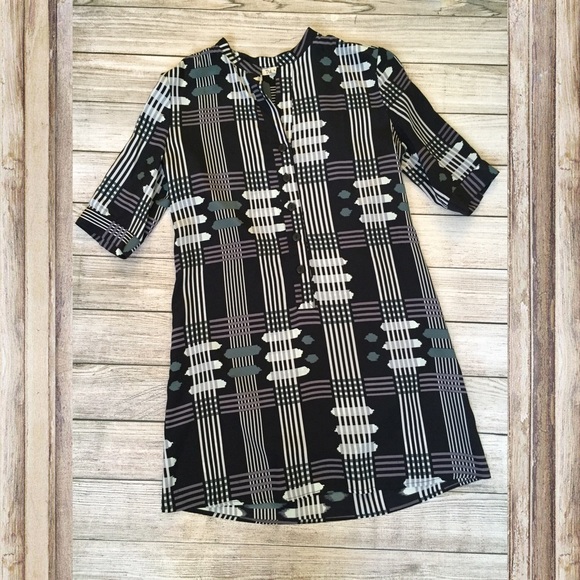 Tucker Dresses & Skirts - Tucker Silk Henley Button Cuff Tunic