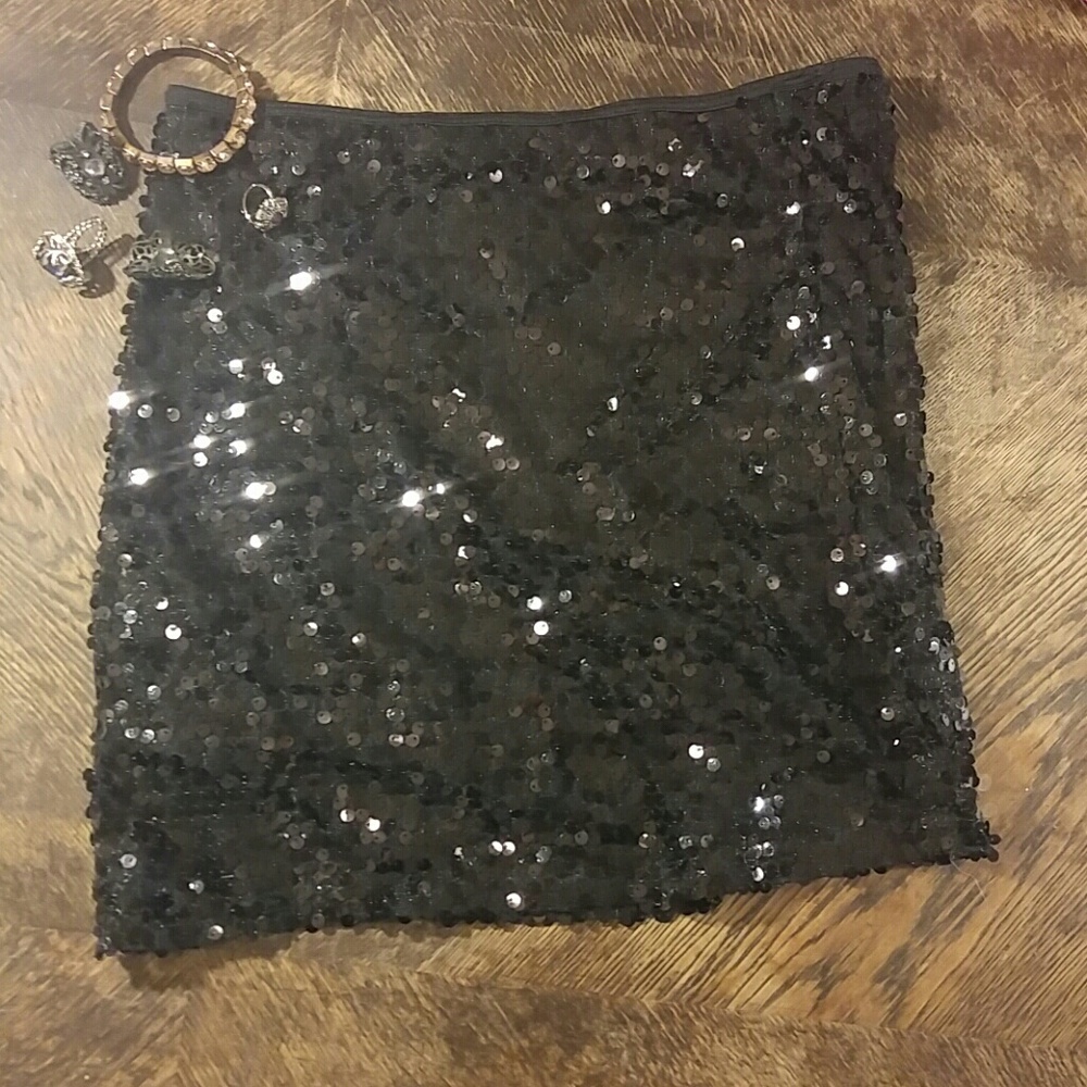 Sequin mini skirt