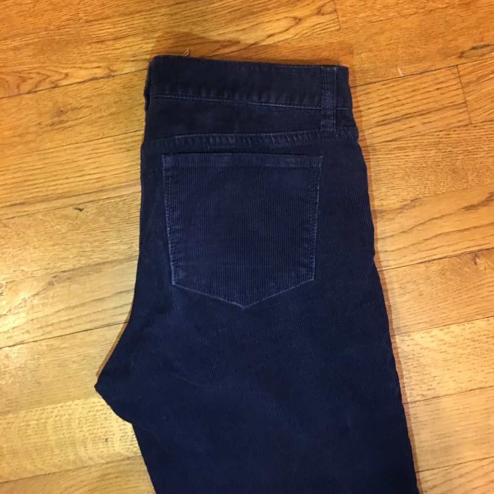 J Crew navy toothpick cords 26