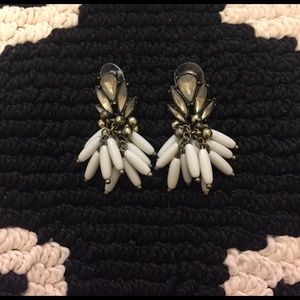 Crystal Beaded Drop Earrings