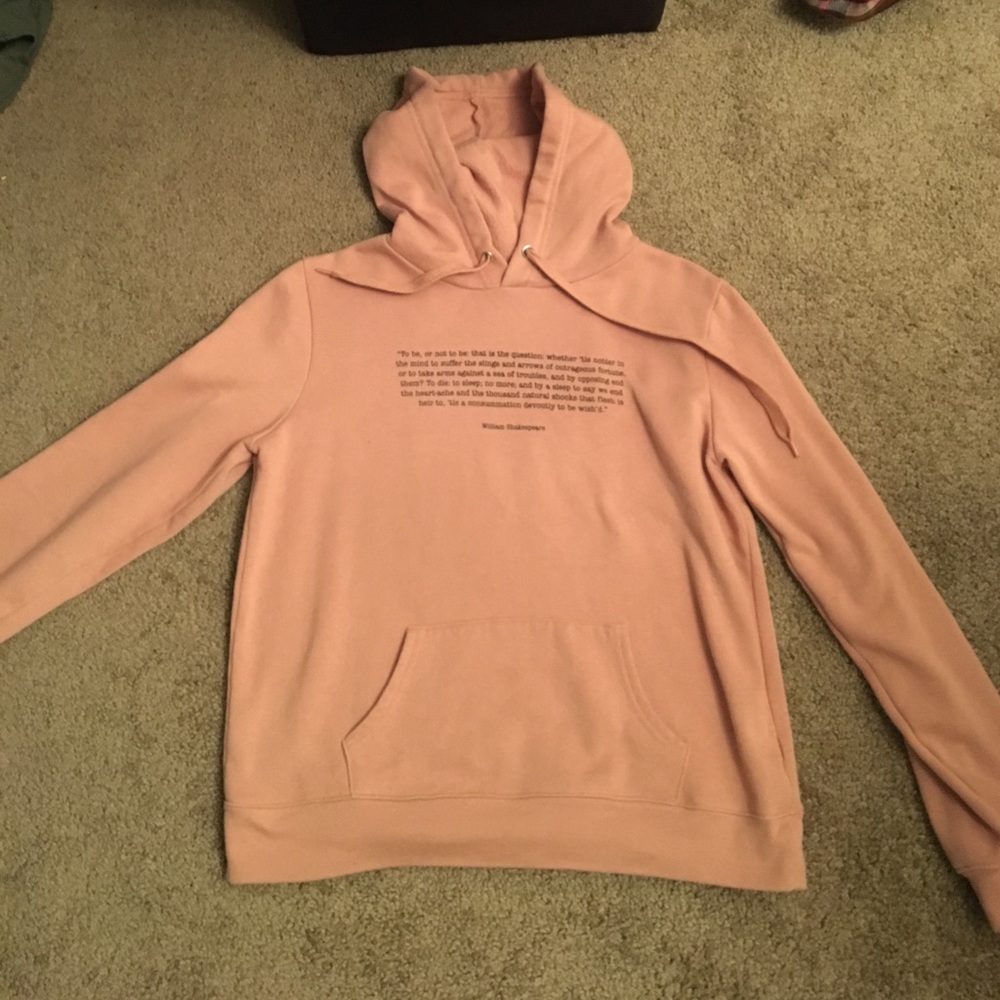Forever 21 Shakespeare quote sweatshirt