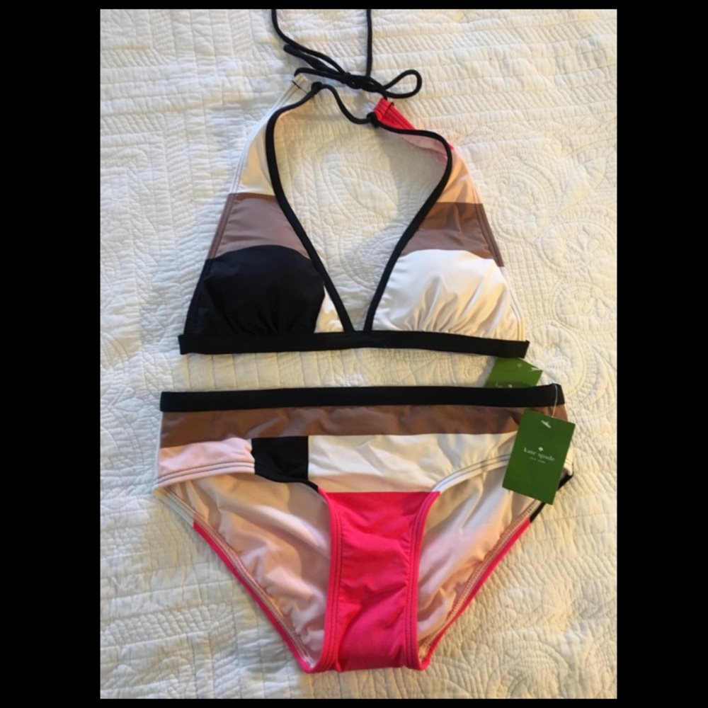 NWT Kate Spade Mykonos bikini in Geranium.