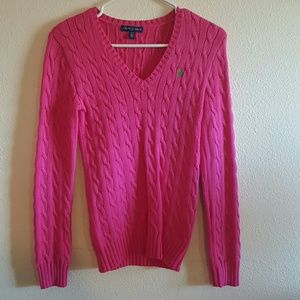 Pink Ralph Lauren size M sweater
