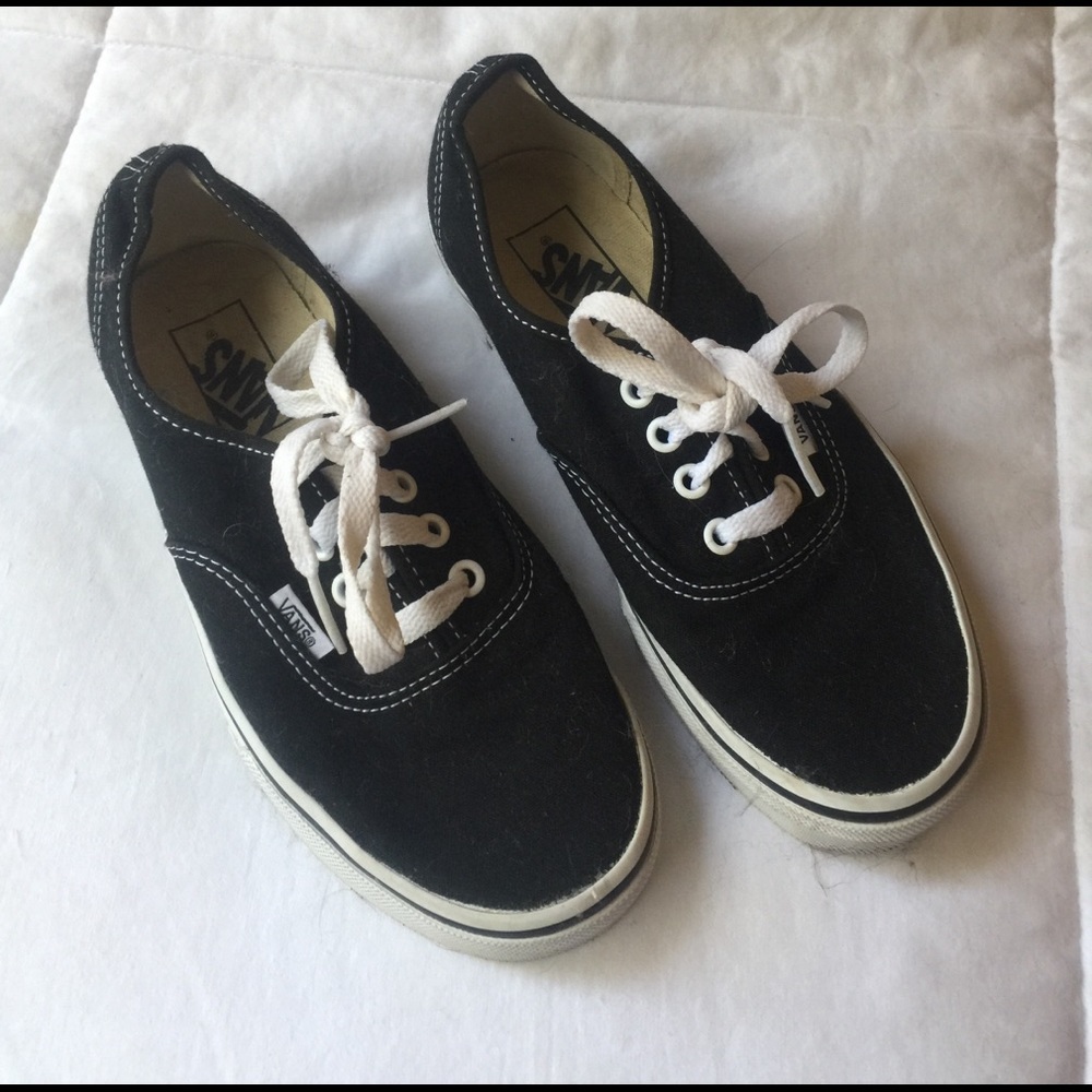 Women's black vans size 6