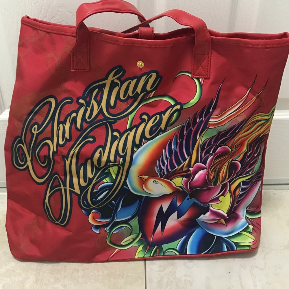 Christian Audigier tote bag-Never used