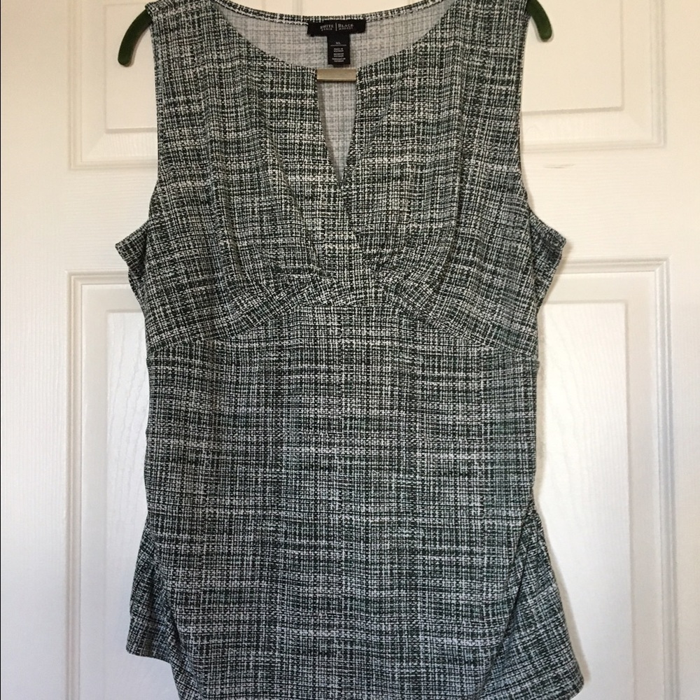 Green and white shirt