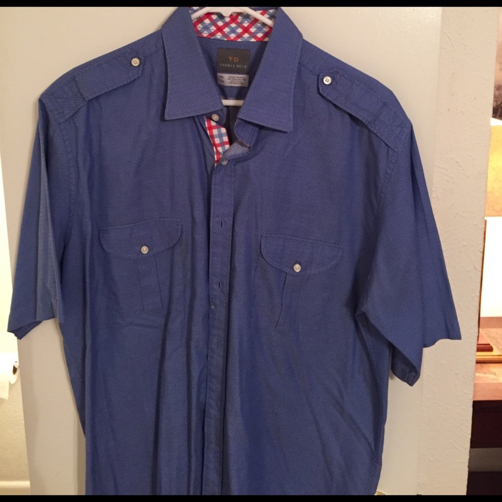 2XL Thomas Dean short sleeve button down