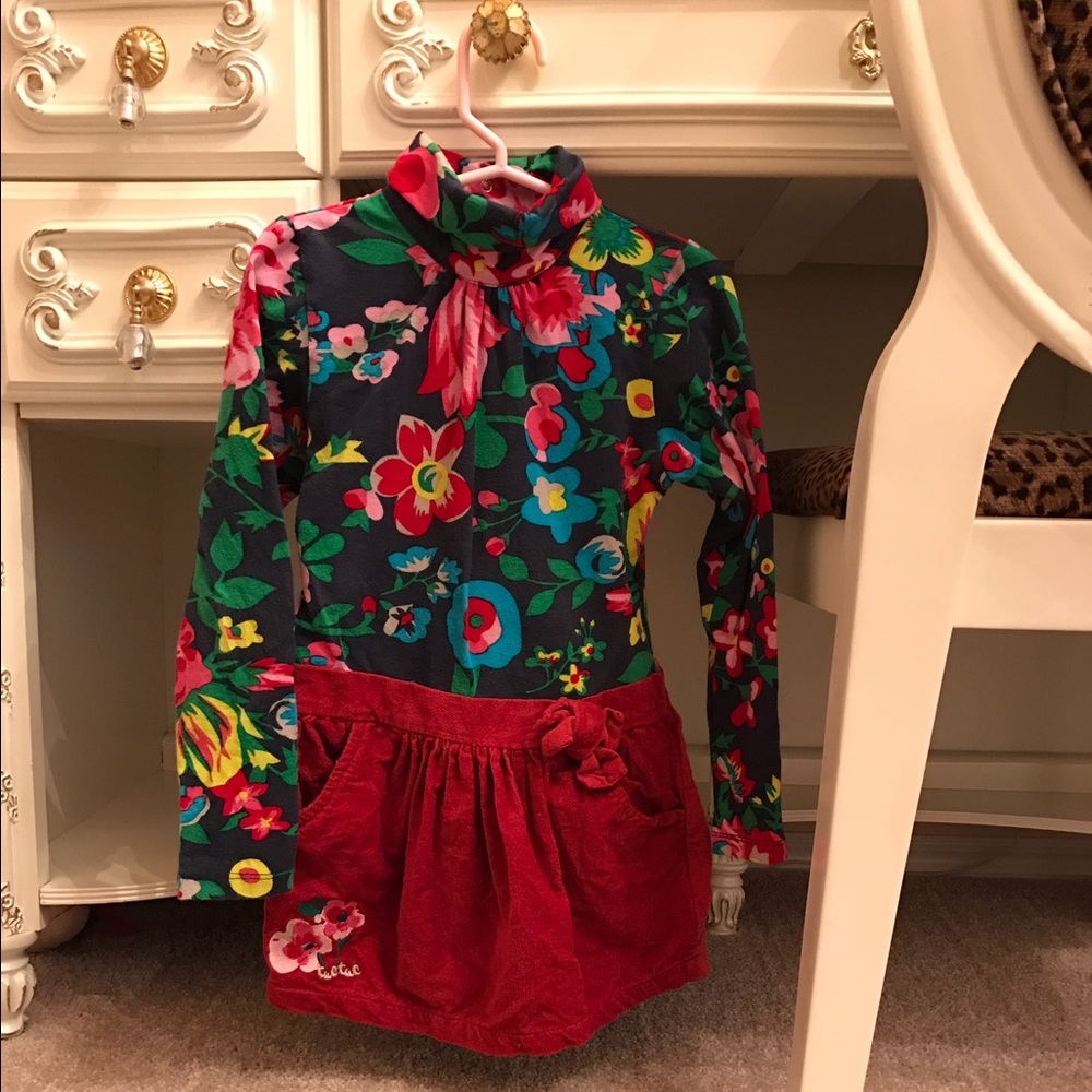 Tuc Tuc Kids Mock Neck Mini Dress Sz 4