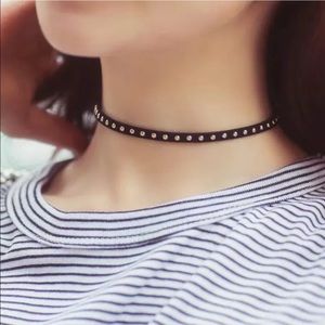 Black Studded Choker 8 Avail