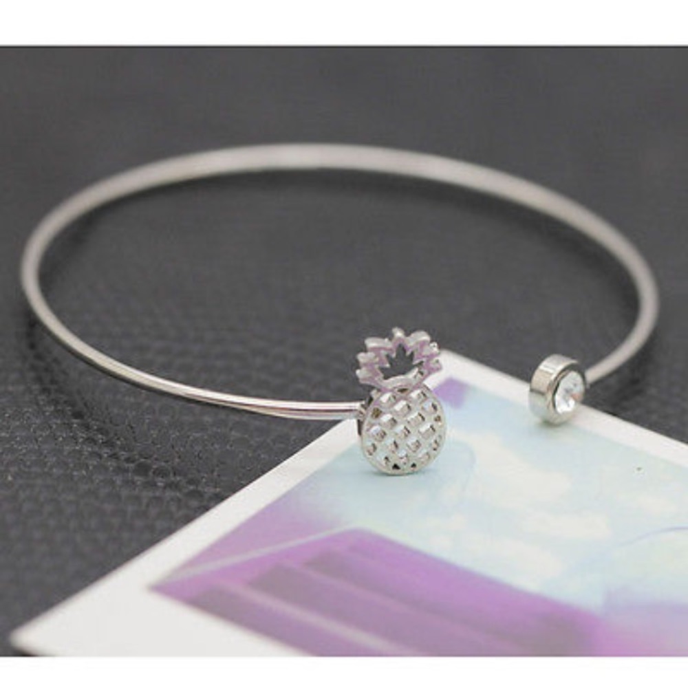 🆕 Dainty Pineapple Cuff Bracelet