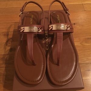 COACH Caterine semi matte calf sandals