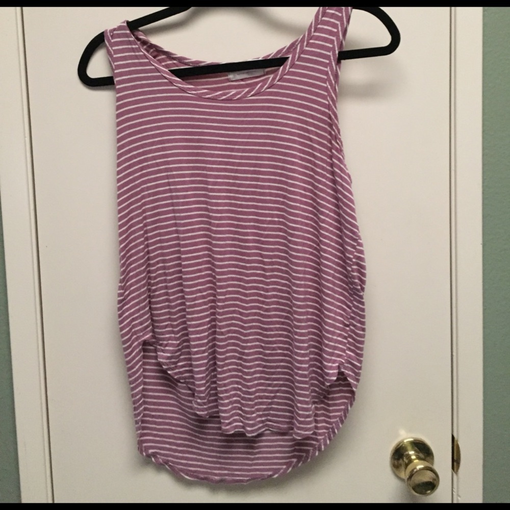 Light Pink/ purple lightweight tank top