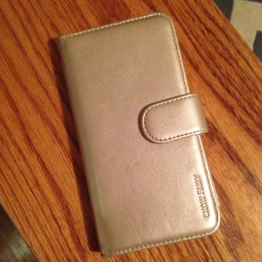 iPhone 6s PLUS Wallet case -gold