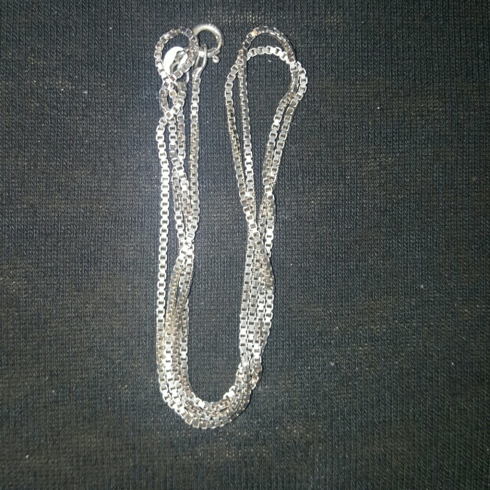 SOLD- Sterling Silver Box Chain