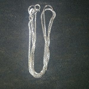SOLD- Sterling Silver Box Chain