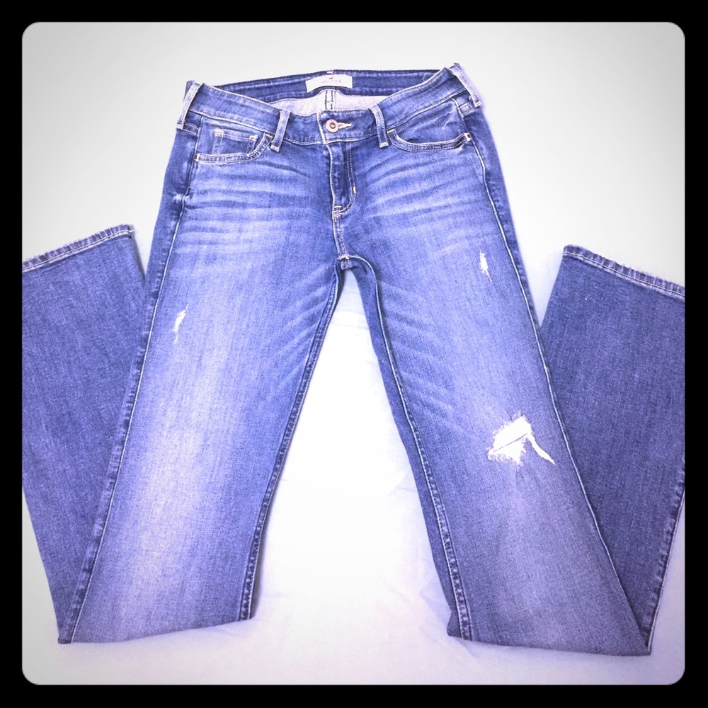 Hollister mildly distressed jeans Sz: 1R W25 L33