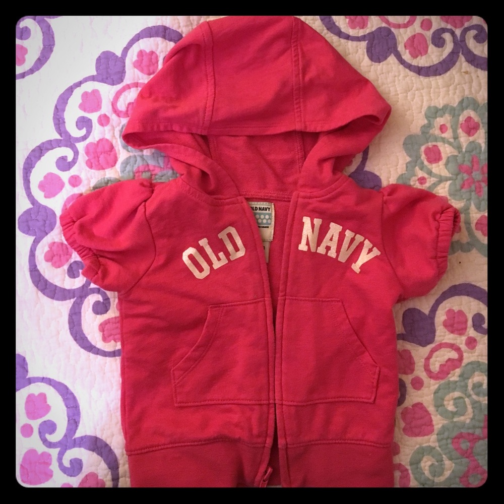 Old Navy zip-up short sleeve hoodie