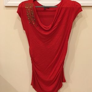 Cable & Gauge Cowl Neck Tank Top