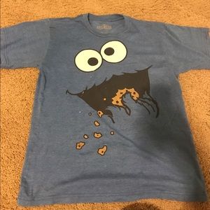 Blue Cookie Monster shirt