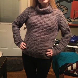 Grey turtle neck sweater