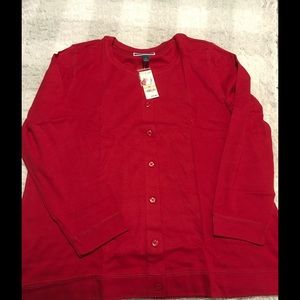 NWT Red Cardigan Sz 2X