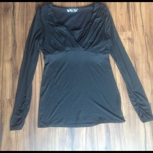 Victoria's Secret long sleeve bra top - black
