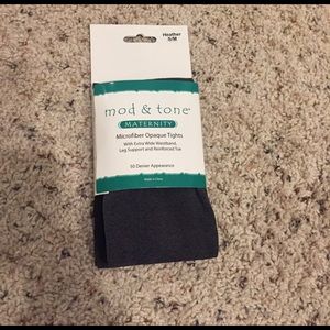 Heather gray maternity tights - size S/M