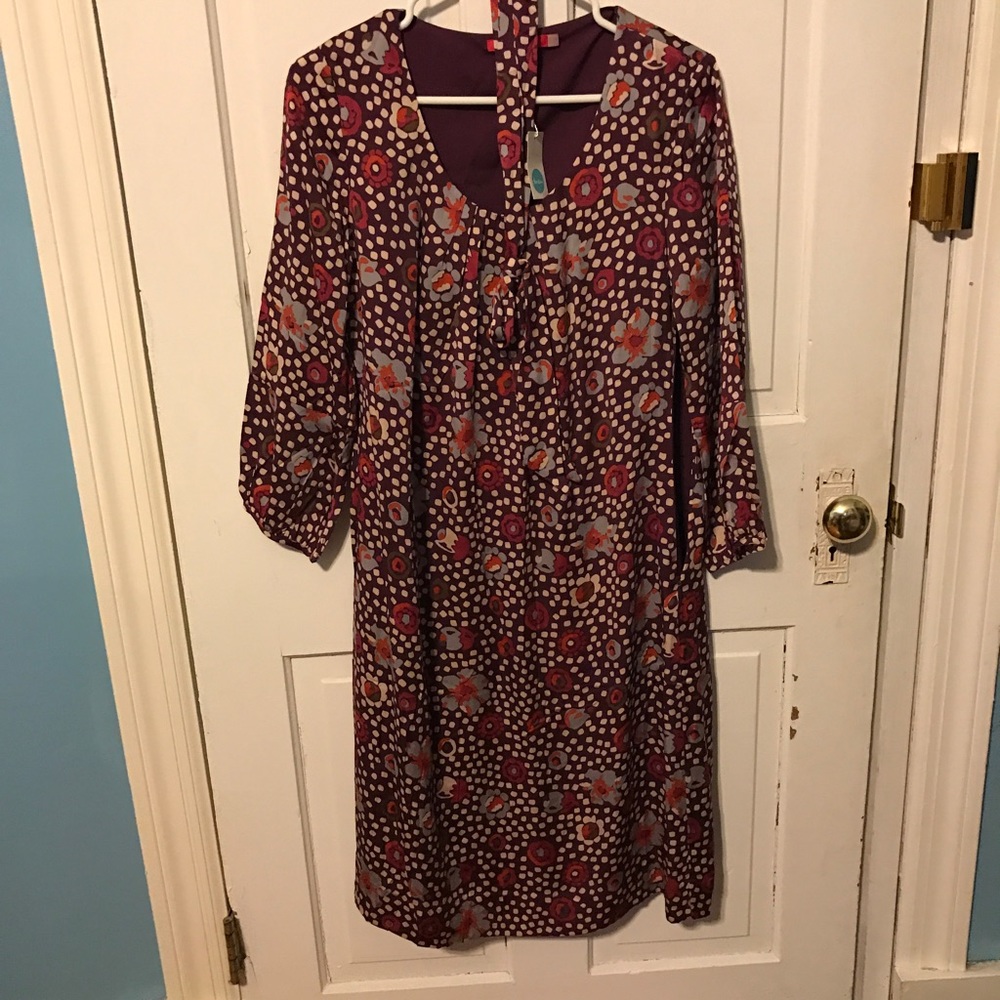 Boden 100% silk dress