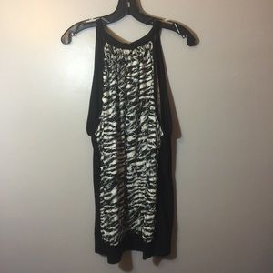 #186 black ruffled tunic