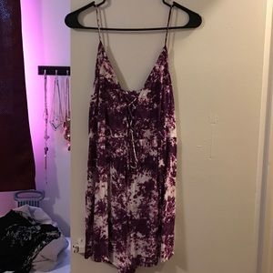 Purple tie dye romper.