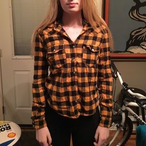 Petite styled flannel!