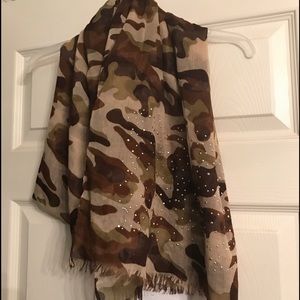 Lane Bryant camo scarf with bling