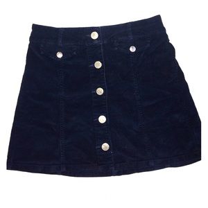 Navy blue urban outfitters mini skirt