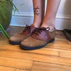 Vintage Suede Oxfords