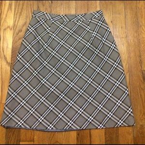Burberrys of London Plaid Cotton Skirt Vintage sz8
