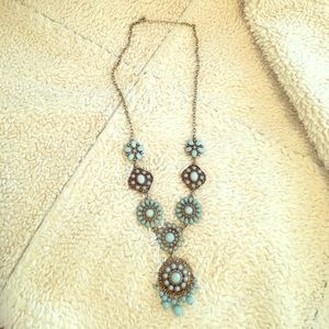 Teal necklace