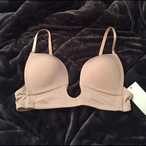 Nude plunge bra 34D