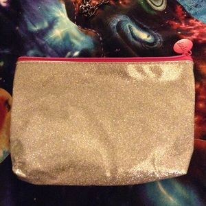 Ipsy sparkly silver bag