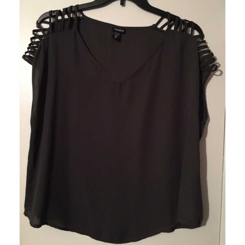 Torrid dark grey top